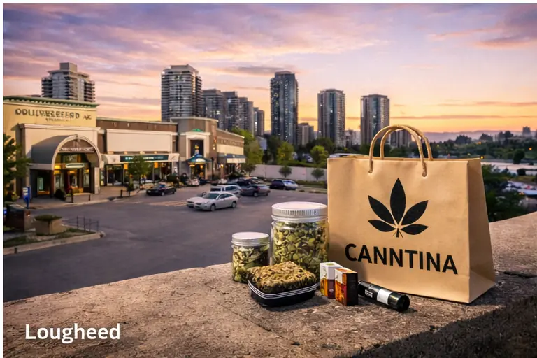 Cannabis delivery in Lougheed Burnaby near Lougheed Town Centre from Canntina