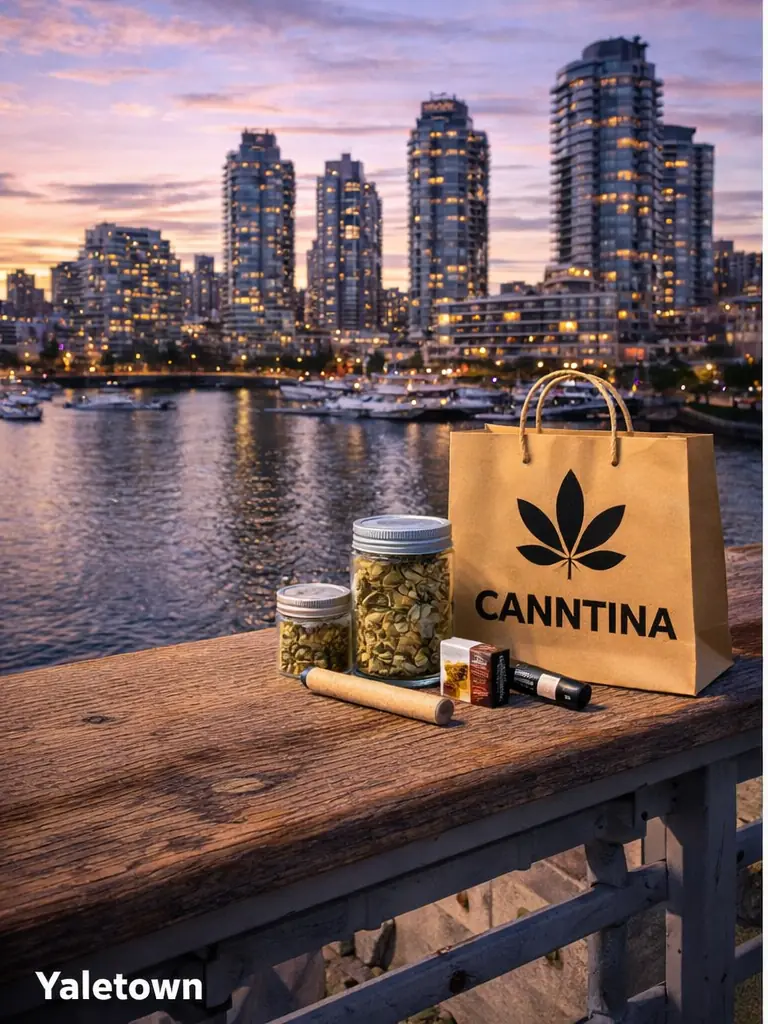 Weed delivery in Yaletown Vancouver from Canntina Cannabis